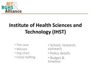 Institute of Health Science and Technology (IHST)