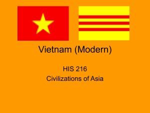 Vietnam (Modern) HIS 216 Civilizations of Asia