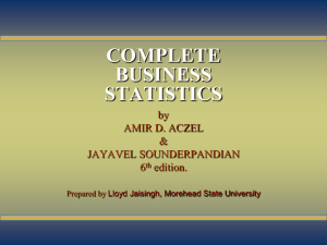 COMPLETE BUSINESS STATISTICS by