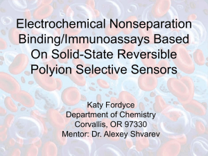 Electrochemical Nonseparation Binding/Immunoassays Based On Solid-State Reversible Polyion Selective Sensors