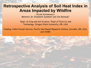 Retrospective Analysis of Soil Heat Index in Areas Impacted by Wildfire