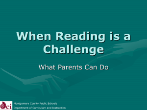 When Reading is a Challenge, What Parents Can Do