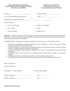 Evaluation Form 430-69 for Principals