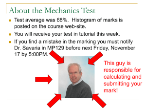 About the Mechanics Test