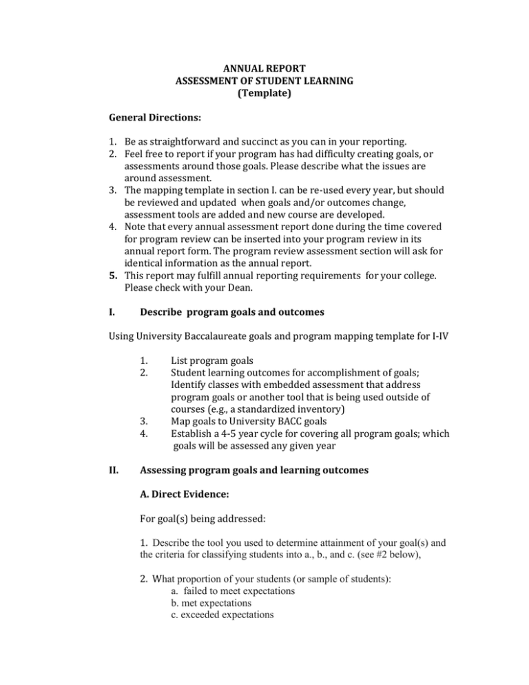 Assessment Report Template Free Formats Excel Word Vrogue