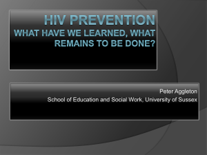 Aggleton - HIV Prevention [PPT 1.09MB]