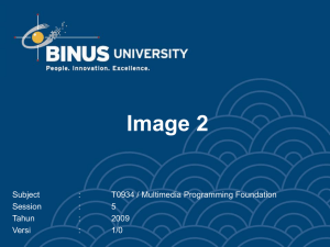 Image 2 Subject : T0934 / Multimedia Programming Foundation