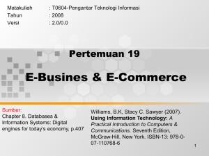 E-Busines &amp; E-Commerce Pertemuan 19