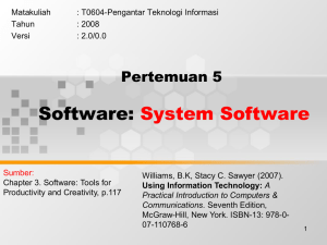 Software: System Software Pertemuan 5