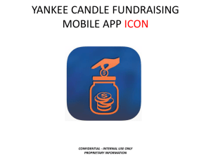 YANKEE CANDLE FUNDRAISING MOBILE APP ICON CONFIDENTIAL - INTERNAL USE ONLY