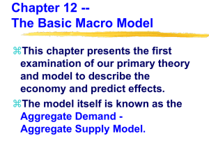 Chapter 12 -- The Basic Macro Model