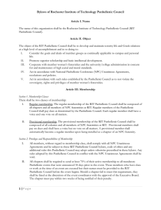 Bylaws (Updated Fall 2015)