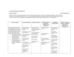 Math Action Plan