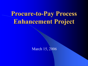 Procure-to-Pay Process Enhancement Project