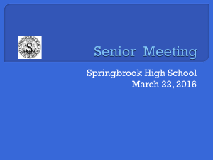 3rd Quarter Senior Meeting (Powerpoint)