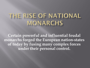 Rise of National Monarchies