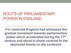 Roots of Parliamentary Power