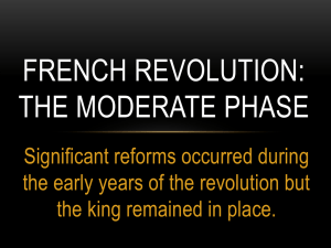 French Revolution Moderate Phase
