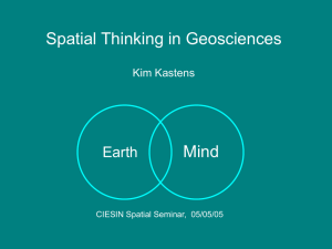 Spatial Thinking in Geosciences