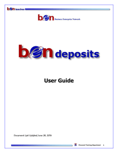 BEN Deposits User Guide
