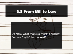 From Bill To Law