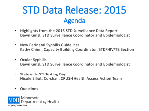 2015 STD Surveillance Data Release webinar presentation, slides only, no audio narration (PPT)