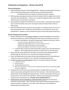 Churchill HS Parking Regulations