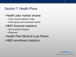 Section 7: Health Plans (PowerPoint)