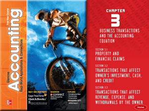 Chapter 3 Accounting I PPT