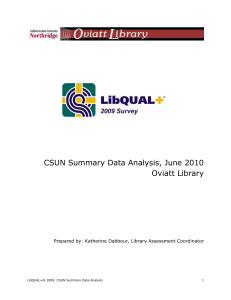 libqual summary data analysis