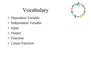 Identifying Functions Powerpoint