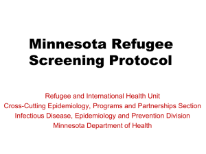 Minnesota Refugee Screening Protocol (Powerpoint)