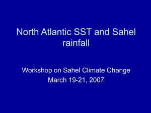 Origins of North Atlantic SST conditions linked to Sahel rainfall
