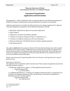 Assessment Organization Application Form (Word: 90 KB/9 pages)