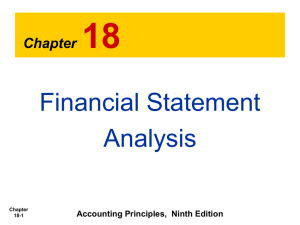 18 Financial Statement Analysis Chapter