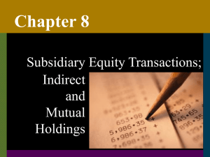 Chapter 8 Subsidiary Equity Transactions; Indirect and