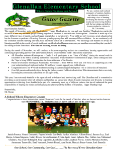 November Gator Gazette English