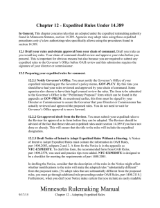 Chapter 12 - Expedited Rules Under 14.389 (Word file: 31KB/10 pages)