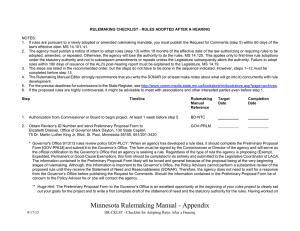 Checklist for Adopting Rules After a Hearing (Word file: 33KB/7 pages)