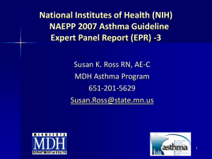 Medical Management of Asthma (PowerPoint: 5.30MB/86 slides)