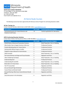 At Home Study Courses (Word)