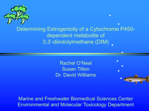 Determining Estrogenicity of a Cytochrome P450- dependent metabolite of 3,3’-diindolylmethane (DIM)