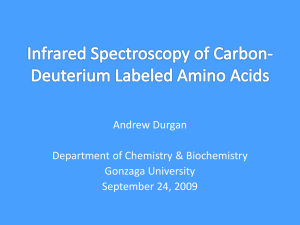 Andrew Durgan Department of Chemistry &amp; Biochemistry Gonzaga University September 24, 2009
