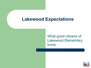 Lakewood Expectations 2015-2016