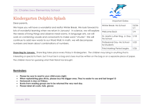Kindergarten Dolphin Splash  Dr. Charles Elementary School
