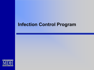 Infection Control Program (PPT: 958KB/ 36 pages)