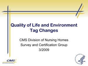 Power Point Quality of Life and Environment Tag Changes - March 20, 2009 (PowerPoint file)