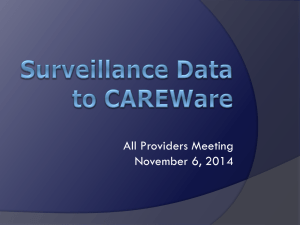 Surveillance to CW Slides (PowerPoint: 144kb/15 slides)
