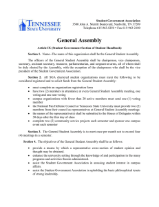 General Assembly Constitution