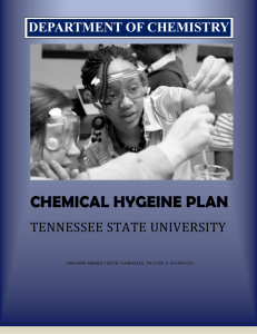 The Chemical Hygeine Plan